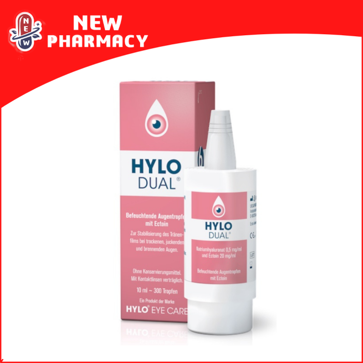 Hylo Dual Lubricating Eye Drops With Ectoine 10ml300 drops Lazada
