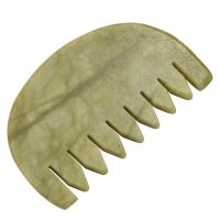 1PCS GuaSha Board Comb Natural Jade Face Body Care Scraping SPA Massage Stone Relaxation Comb Health Care