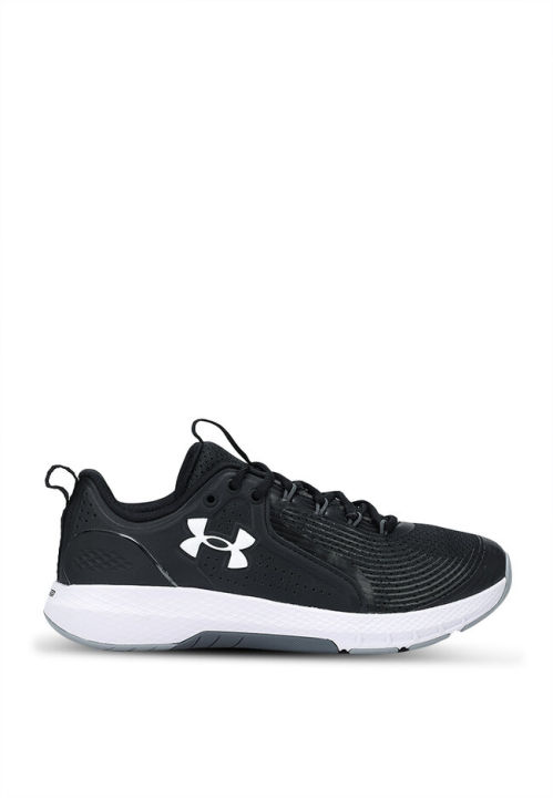 Under Armour UA Charged Commit 3 Shoes for Men - Black/White/White ...