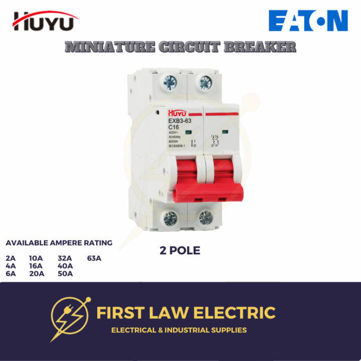 Huyu Mcb Miniature Circuit Breaker 6a To 63a 