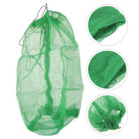 MOVTOTOP 2pcs ไนลอนตกปลาถุงสุทธิ Nylon Nylon ตาข่าย Drawstring กระเป๋าตกปลา