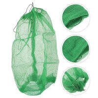 2pcs ไนลอนตกปลาถุงสุทธิ Nylon Nylon ตาข่าย Drawstring กระเป๋าตกปลา