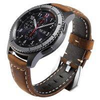 Untuk Samsung Galaxy Menonton 46Mm Band 22Mm Premium Vintage Crazy Horse Kulit Asli Tali untuk Samsung Gear S3 frontier Klasik