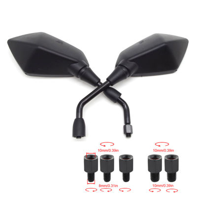 Universal 10mm Motorcycle Rearview Mirrors Black Scooter Moto Side Mirrors FOR klx 250 fz 25 cf moto x8 jawa 50 vespa 125 nmax