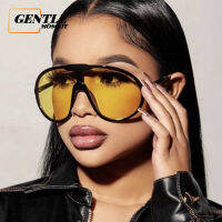 (GENTLE MOSCOT) 2023ใหม่ Western Oversized One-Piece แว่นตากันแดด Outdoor Windproof Punk Shades