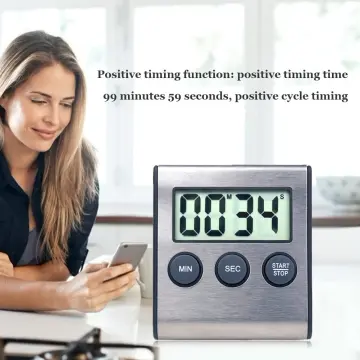 Digital Kitchen Timer Stand Countdown Alarm Digits Clocks for Cooking Baking