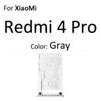 อะแดปเตอร์เครื่องอ่านสล็อตถาดใส่ซิมการ์ดสำหรับ Xiaomi Redmi 4a 4 Pro Note 4 Micro Sd ชิ้นส่วนเชื่อมต่อกระเป๋าเก็บบัตร Sd