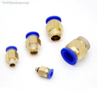 ♘✎ PC Air Pneumatic Fitting Quick Connector 4-m5 4-M6 4mm 6mm 8mm 10mm 12mm Male Thread 1/4 1/2 1/8 3/8 Compressed Hose Tube Pipe