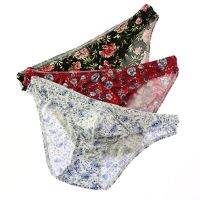 3 Pcs/Bag Mens Underwear Autumn And Winter Male Briefs One Piece Cotton Print Sexy Underpants