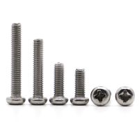 M1 M1.2 M1.4 M1.6 M2 M2.5 M3 M4 M5 M6 M8 304 Stainless Steel Cross Recessed Pan Head Screw Phillips TV Computer Bolts Screw Nut Drivers