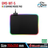 แผ่นรองเมาส์ GMS-WT-5 RGB Gaming Mousepad แผ่นรองเม้าส์เกมมิ่ง ผิวสัมผัสแบบ Speed พร้อมแสงไฟ RGB ปรับได้ ยืดยุ่น ม้วนเก็บได้ แผ่นรองเมาส์คอมพิวเตอร์