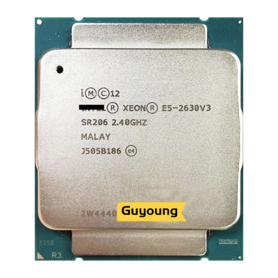 Xeon E5 2630v3 E5-2630V3 E5 2630 V3 2.4 GHz ใช้แปด-Core สิบหก-เกลียวเครื่องประมวลผลซีพียู20ม. 85W LGA 2011-3
