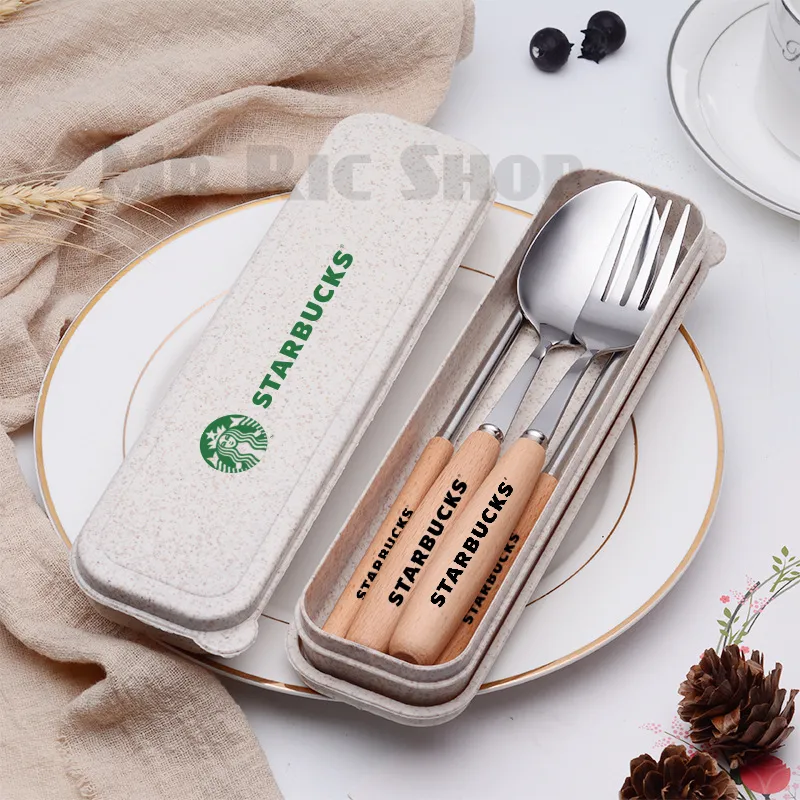 4pcs Stainless Steel Cutlery Set with Travel Case - Includes Spoon, Fork,  and Chopsticks - Perfect for Dining on the Go