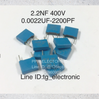 20ชิ้น 0.0022UF 400V (2.2NF 2200PF) โพลีเอสเตอร์ คาปาซิเตอร์ ตัวเก็บประจุ ชนิดฟีล์ม Capacitor ใหม่แท้ คุณภาพเต็ม100% อะไหล่วงจรอิเล็กทรอนิกส์