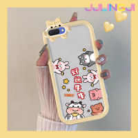 Jjlingji เคสสำหรับ OPPO เคส A3s A12E A5 2018 Realme C1 Realme 2เคสลายสัตว์นำโชคสุดสร้างสรรค์สีสันสดใสน่ารักเคสซิลิโคนเลนส์กล้องถ่ายรูปแบบนิ่มปิศาจน้อยเคสใสกันกระแทกแบบใสง่าย