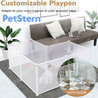 PetStern ?DIY รังสัตว์เลี้ยง รั้วสัตว์เลี้ยง กรงสุนัข คอกสุนัข ที่กั้นเเมว คอกหมาแบบพับ กรงแมวแบบคอนโด รั้วสุนัขขนาดขยายได Pet Playpen