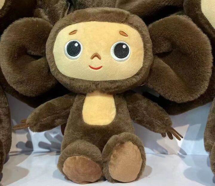 หูของเล่นตุ๊กตาใหญ่ตุ๊กตาลิงจาก-cheburashka-ขนาด20-40ซม-อะนิเมะรัสเซียน่ารักสำหรับเด็กทารกตุ๊กตาของเล่นนอนหลับสบายใจสำหรับเด็ก