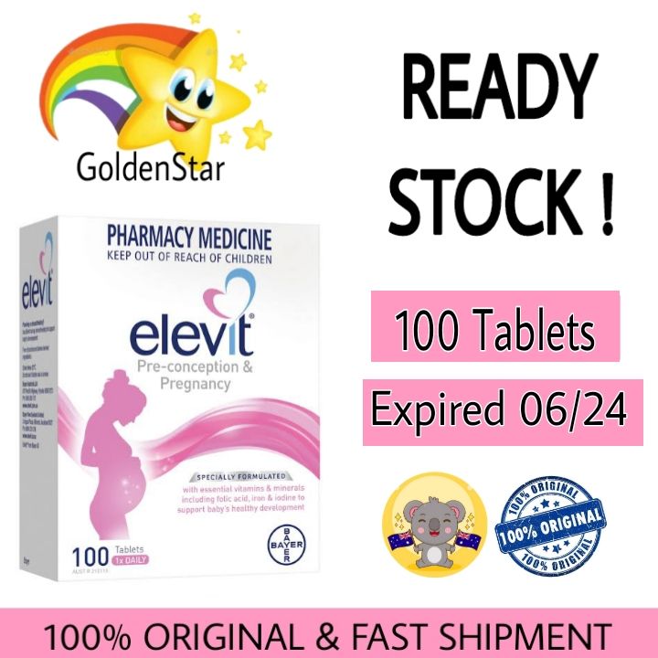 Elevit Pregnancy Multivitamin 100 Tablets Lazada Indonesia