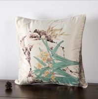 2016 new high-grade Chinese emulation silk flowers pillow home decoration sofa silk cushion covers, pillow cover pillow cases,