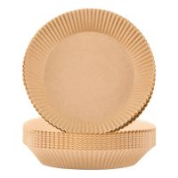 100Pcs Air Fryer Parchment Paper Liners Non-Stick Disposable Air Fryer Liners Basket Unperforated Round Parchment Paper