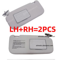 LH RH Sun Visor sunvisor สีเทาสำหรับ Hyundai getz คลิก2002 2003 2004 2005 2006 2007 2008 2009 2010 2011