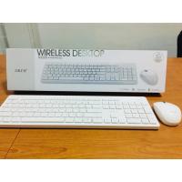 OKER ชุดคีบอร์ดเมาส์ไร้สาย Wireless keyboard mouse Combo set รุ่น K9300 แถมฟรี แผ่นรองเม้าส์