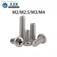 ☌☜♨ Head Screws Pan Phillips 304 Stainless Steel M2 M2.5 M3 M4 Machine High Electrical Lot (50 Pieces/lot) 50pcs Iso7045 Din7985