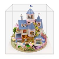 Hoomeda-Diy Cottage Fairy Tale Castle สไตล์ยุโรปขนาดใหญ่ Villa รุ่น Hand-Assembled Building Room วันเกิดของขวัญผู้หญิง