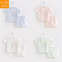 Baby Summer Suit Girls Pure Cotton Two-Piece Babys Short-Sleeved Boys Split 1-Year-Old 3-Year-Old Summer Childrens Clothes