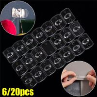 6/20pcs Transparent Wall Hooks Adhesive Rack for Hanger Organizer Holder