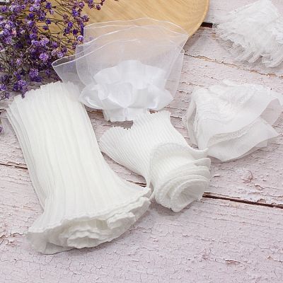 [COD] T white lace accessories mesh yarn handmade diy sleeve collar curtain decoration clothes fabric