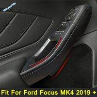 Auto ด้านหน้าประตู Handrail Sort Out กล่องเก็บพลาสติกภายใน Fit สำหรับ Ford Focus MK4 2019-2022สีดำดัดแปลงอุปกรณ์เสริม