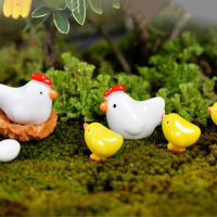 Aolaa มินิไก่ Fairy Garden miniatures gnomes MOSS terums ตุ๊กตาเรซิ่นสำหรับตกแต่งบ้าน