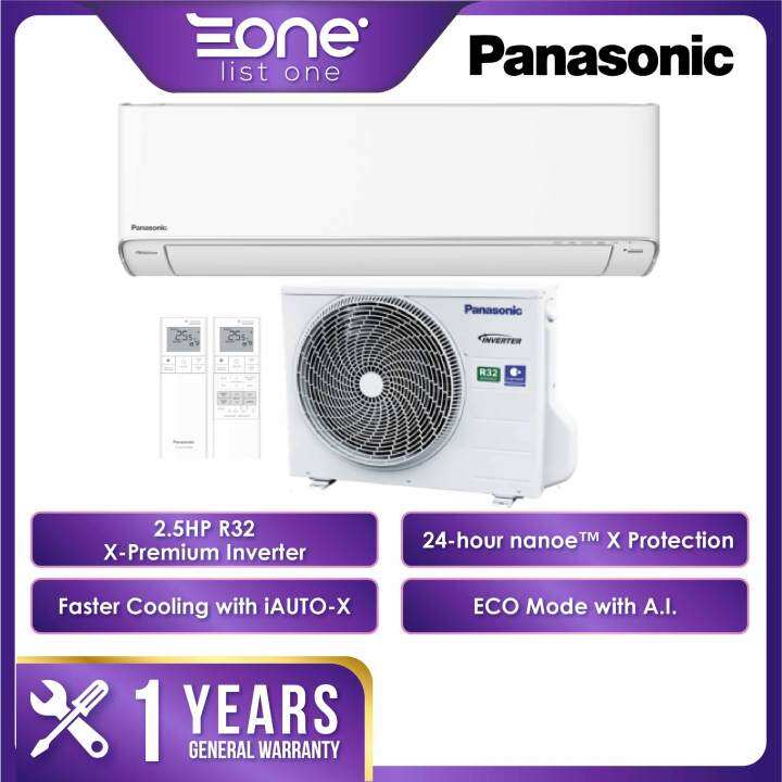 Panasonic X Premium Inverter 1 0HP 2 5HP Air Conditioner R32