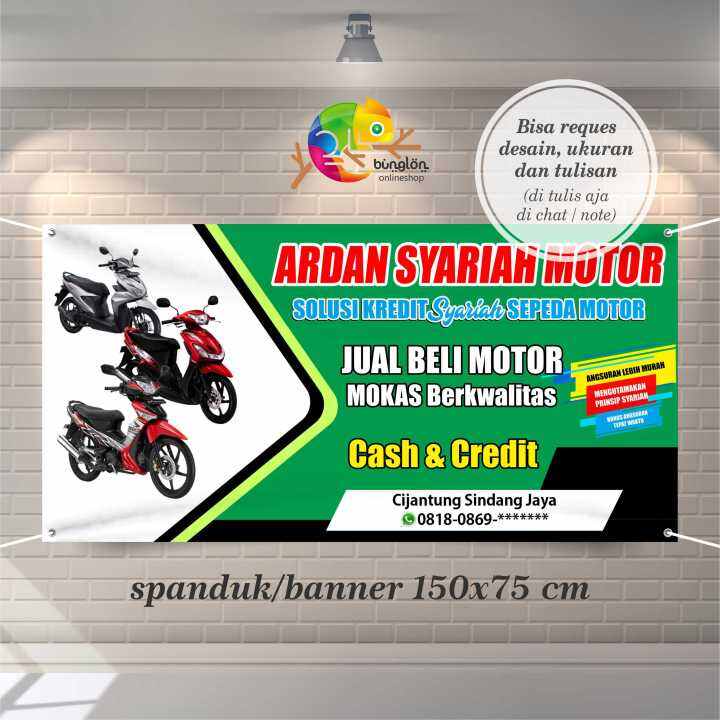 Spanduk Banner 150x75 Cm Spanduk Jual Beli Motor, Spanduk Murah ...