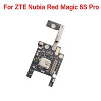 ต้นฉบับ MIC ไมโครโฟนบอร์ดซิมการ์ดที่ใส่ถาดใส่สําหรับ ZTE Nubia Red Magic 6S Pro NX669J-S การเปลี่ยนสายโทรศัพท์แบบยืดหยุ่น