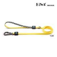 ISPET - Sparkling leash 1.0cm. สายจูงสุนัข และแมว (Yellow)