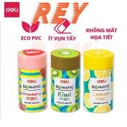 COMBO 3 Viên Gôm tẩy bút chì hình trái cây DELI 01400