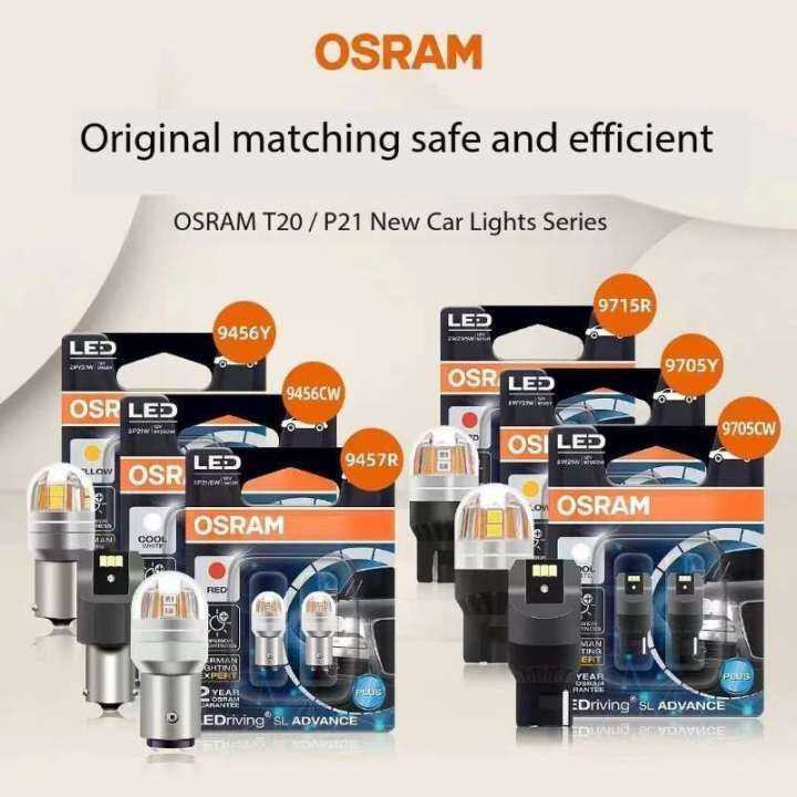 OSRAM LED P21W T20 T10 WY21W P21/5W LEDriving Signal Light | Lazada PH