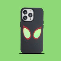 Tide Brand Two-Dimensional Spiderman Is Suitable For Apple 14Promax Mobile Phone Case Iphone13 Matte Advanced Anti-Fall 12/11 Straight Edge Hard Bottom 【SEP】