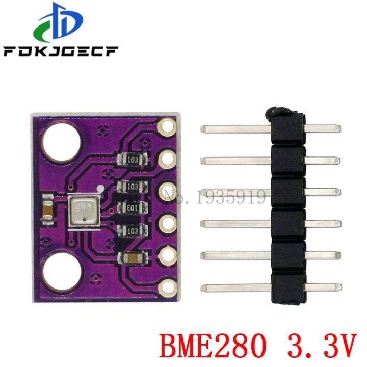 bme280เซ็นเซอร์ดิจิตอล5v-3-3v-โมดูลเซ็นเซอร์ความดันอากาศความชื้น-i2c-spi-1-8-5v-gy-bme280วงจรรวม