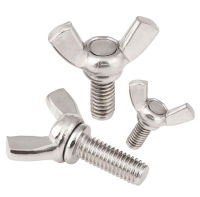 2Pcs M10 Stainless Steel 304 Butterfly-Type Screws Ingots Shofar Fasten Hand Screw Mechanical Bolts Bolt 16mm-60mm Length