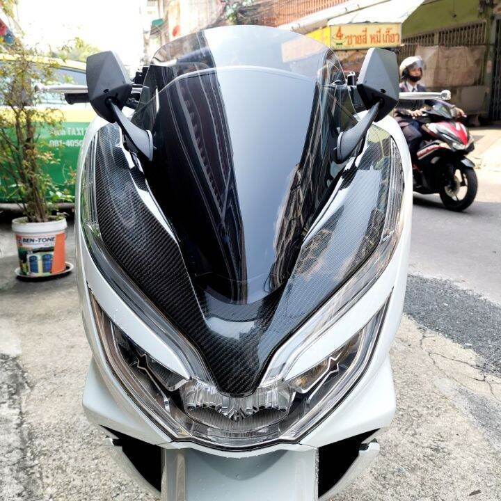 ์๋nj-ชิวหน้า-ชิวใส-pcx-2018-2020-สีสโม๊ค-ชิวแต่ง-honda-pcx-บังลม-มอเตอร์ไซค์-อะไหล่แต่งpcx-ของแต่งรถมอเตอร์ไซค์-ส่งฟรี