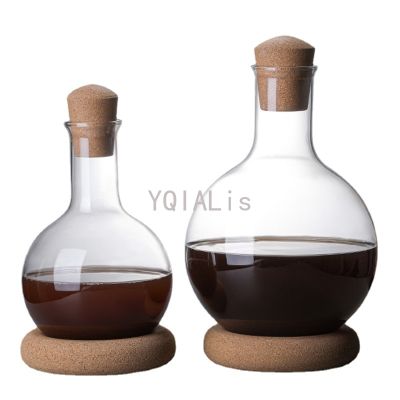 Creative Ideas 1000-2000Ml Fast Red Wine Separator Whiskey ndy Vodka Bottle with Cork Base Stopper Hip Flask Gift Decanter
