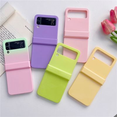 [COD] Ins macaron system is suitable for ZFlip3 5G folding screen three-piece mobile phone case