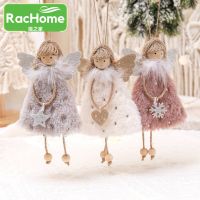 Latest New Year 2022 Plush Angel Girl Pendant Cute Girl Dolls Toy Gift Christmas Decoration For Home Xmas Tree Decor Ornament