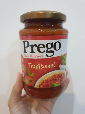 พรีโก้ เทรดดิชั่นแนล สปาเก็ตตี้ซอส 350 กรัม Prego Traditional Spaghetti Sauce 350 g.