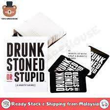 🔥Malaysia Ready Stock🔥 Drunk, Stoned, or Stupid Card Game 17yo+ | Lazada