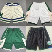 Jersey Nba 2022 Bucks NEW Embroidered Basketball Pants Y727