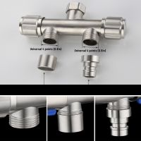 One-in Two-out Triangle Valve Washing Machine Water Inlet Switch Valve Dual Handles Angle Valve for Kitchen Bathroom 85WC Washer Dryer Parts